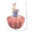 Ceramic Rabbit Cookie Jar Cute Bunny Animal Figurine Candy Container for Easter Kitchen Decor 9.3 in 3