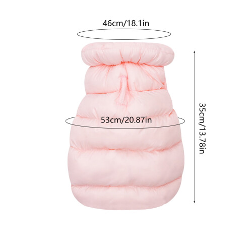 Dog Vest Coat Winter Warm Windproof Soft for Small Breeds 2