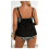 Plus Size Leopardprint Tankini Sæt Rund Hals Mave 5