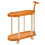 Chariot de rangement mobile bleu à roulettes, 3 niveaux 5