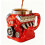 Caneca de café V8 Engine em aço inoxidável com colher e porta-copos. 6