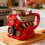 Caneca de café V8 Engine em aço inoxidável com colher e porta-copos. 7