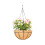 Metal half-round wall planter with coco liner1pack 4