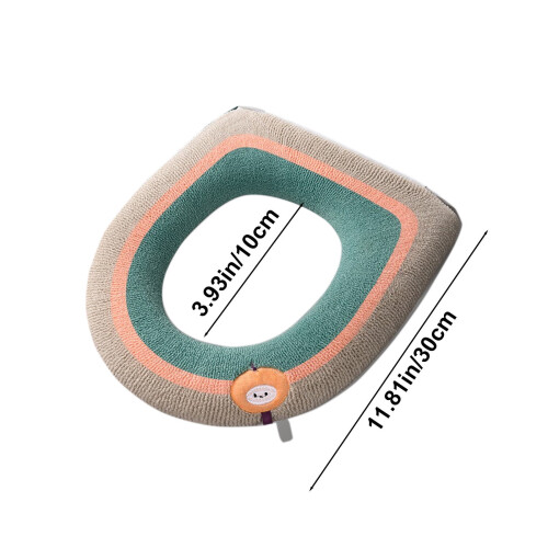 Thickened Toilet Cover Universal Washable Winter Mat 2