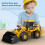 Compactor compactor rigid pentru asfalt 1:60, model de vehicul de construcții rezistent, compatibil cu LEGO 8