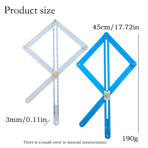Stainless Steel Corner Angle Finder Protractor 10–170 2