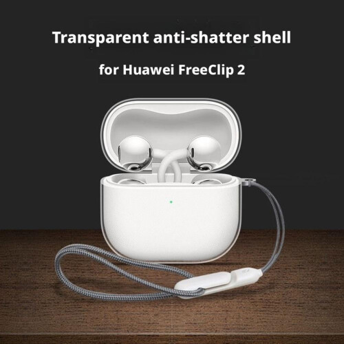 For HuaweiFreeClip2 protective case with lanyardTPU anti-fall soft case 2