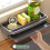 Wall-Mounted Dish Drying Rack Black 10"x3"x2" 3