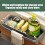 Wall-Mounted Dish Drying Rack Black 10"x3"x2" 4