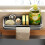 Wall-Mounted Dish Drying Rack Black 10"x3"x2" 5