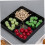 Vit delad serveringsskål, snackstallrik, 1 set 3