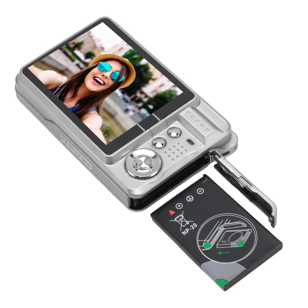 48Mp 4K Digital Camera With 2.7" Screen, 8X Zoom, Auto Focus & Beauty Silver 8111391180348