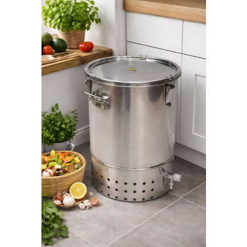 30L Stainless Steel Bokashi Composters 1