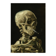 Van Gogh Skelett-Kunstposter