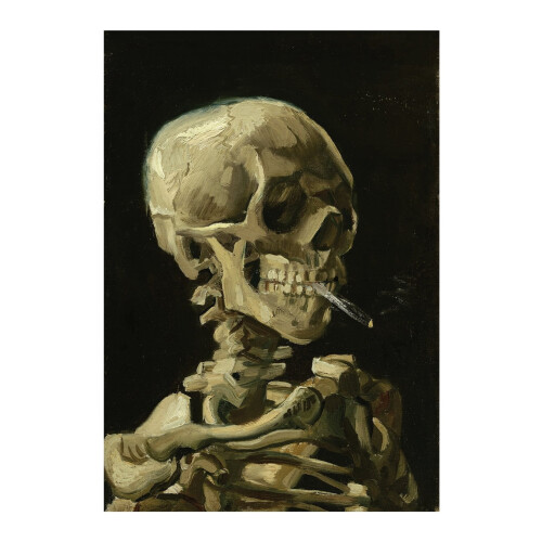 Poster artistic cu schelet de Van Gogh