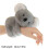 Koala tøjdyrsarmbånd grå 20 cm 3