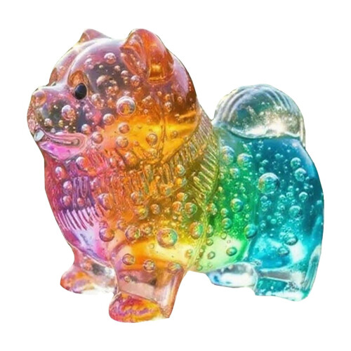 Valpefigur i klart glass med gradienteffekt, 1 stk.