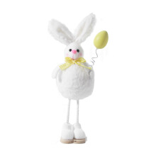 Påskehare plysj hengende ornament hvit 10,6 tommer