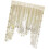 Schmetterlings-Spitzengardine, halbtransparent, Polyester, 1 Paar 1