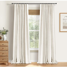Verdunkelungsvorhänge, beige, wärmeisolierend, 84 Zoll, 2 Paneele
