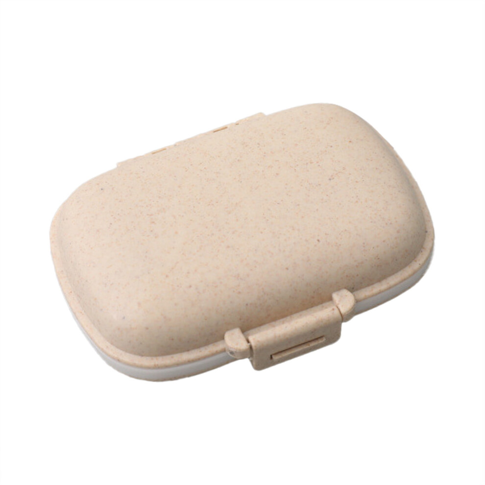 Travel Pill Organizer, 8-Compartment Moisture-Proof Pocket Pill Box with Easy-Open Lid, 4.33", 1 Pc