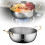 Ramen-komfur i rustfrit stål, 5Qt, induktionskompatibel 1