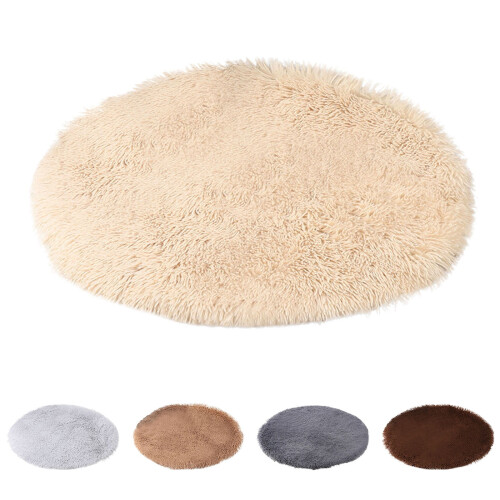 Round Plush Pet Cushion for Small Medium Dogs Cats 2