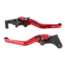 CNC-Aluminium einstellbare Motorrad-Brems- und Kupplungshebel für CB350 GB350 2021-2023 (Rot)