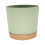Vaso de 25 cm para uso interno e externo com sistema de drenagem e prato. 1