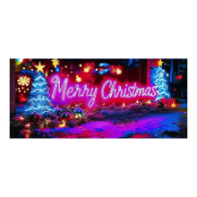 Im Dunkeln leuchtende Garagentorabdeckung für Weihnachten, UV-aktiviert