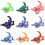 Gecko-ornament 3D-printet skrivebordsfigur 1 stk. 2
