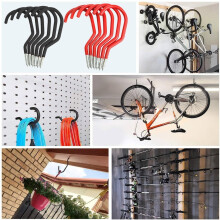 Heavy Duty Steel Bicycle Wall Storage Hook – Space-Saving Vertical Mounting Bracket, Compatible with Most Bikes, Classic Black