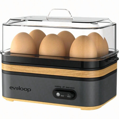 Electric Egg Cooker 6-Egg Capacity BPA-Free