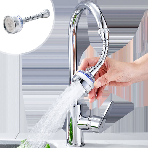 Douchekopverlengstuk met waterfilter en perlator.