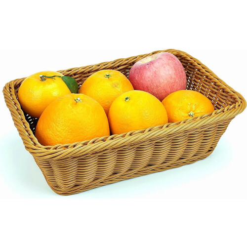 Poly-flet brødkurv brun 30 cm 1