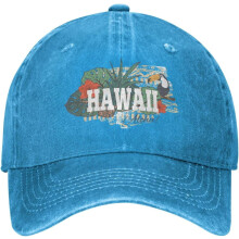 Vintage vasket denim baseballcaps – justerbar unisexhatt