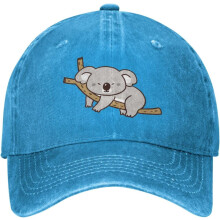 Șapcă de baseball din denim reglabilă cu imprimeu Koala