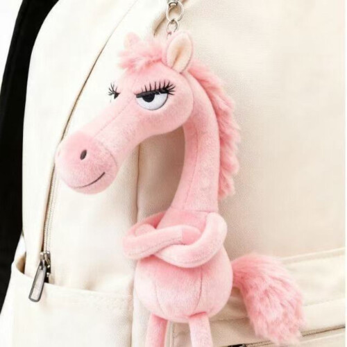 Plüschpferde-Schlüsselanhänger, 20 cm langer Pony-Anhänger