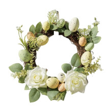 Coroană de buxus, verdeață elegantă pentru ușă de intrare, 45 cm