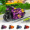 Mini-motorcykellegetøj i legering med pull-back-funktion – 9,5 cm 2