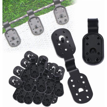 Cleme conice negre din plastic pentru abajur, Lock Grip, 50 buc.