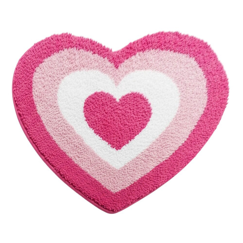 Χαλί Heart Rug Μαλακό Αντιολισθητικό Πλούσιο Πατάκι Δαπέδου 1 Τεμάχιο 1