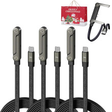 Cabo carregador com suporte invisível e dobrável de 240W