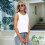 Dames mouwloze tops wit XL 4