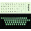 Autocollants pour clavier anglais phosphorescents (2 pièces) 1