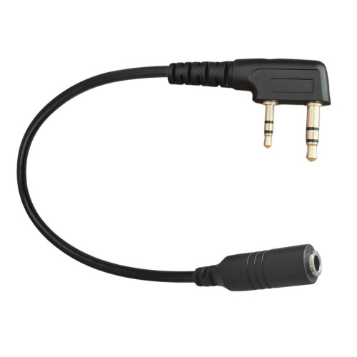 Hovedtelefonradioadapter K2Pin til 3,5 mm kabel 1