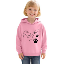 Long Sleeve Hooded Sweatshirt With Cartoon Bump Fist Print For Autumn Winter Casual Wear