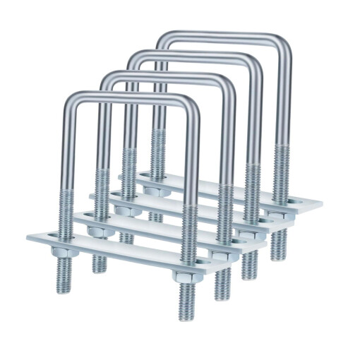 Square U Bolts Heavy Duty Galvanized4Pack