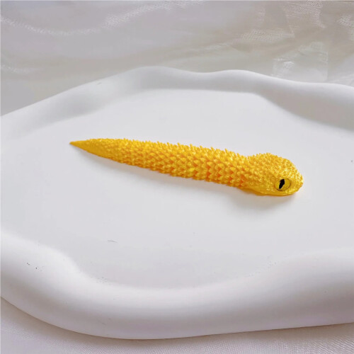13cm 3D Printed Mini Snake Figurine with Movable Joints