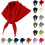 Damessjaal met driehoekige rand, herfst/winter, cyaan, one size 1